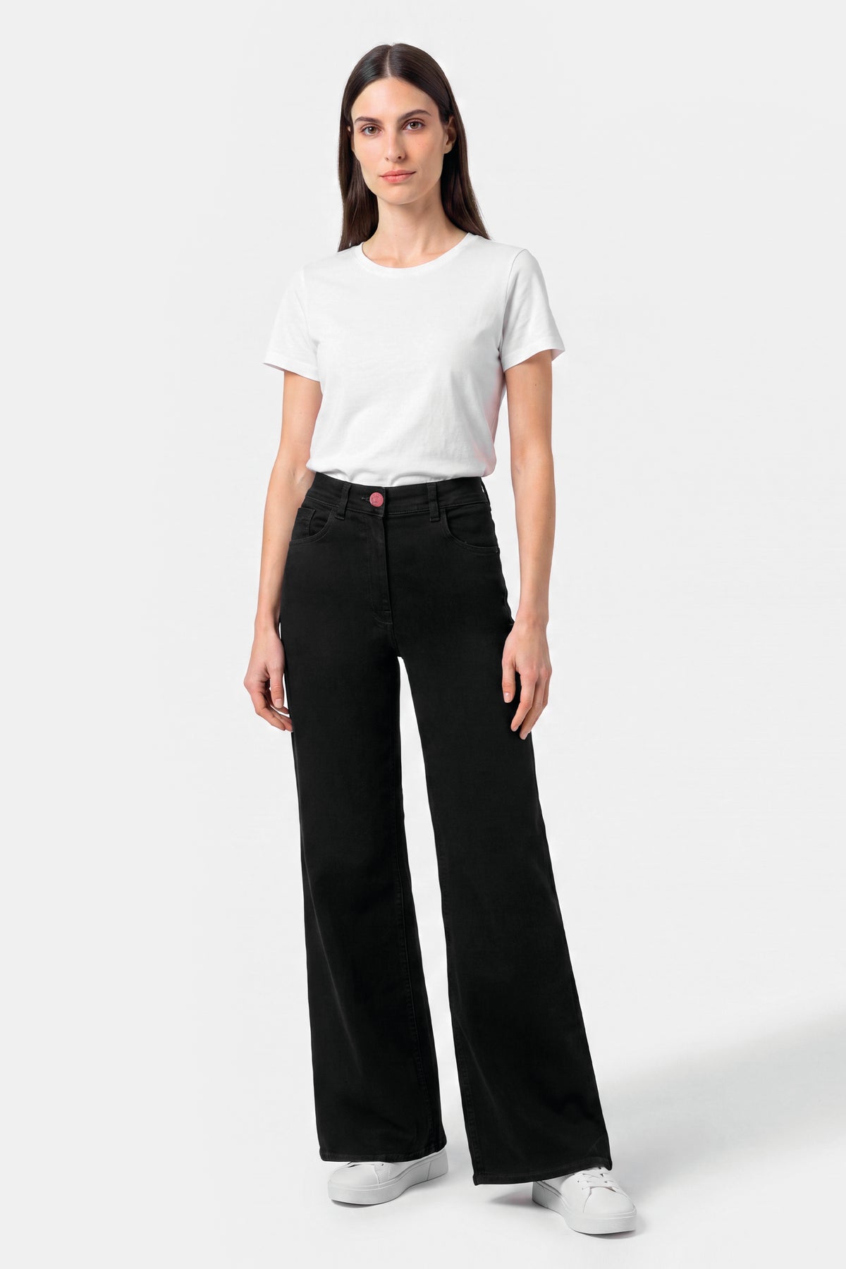 Epril Grn02 Jeans nero in denim di cotone super stretch