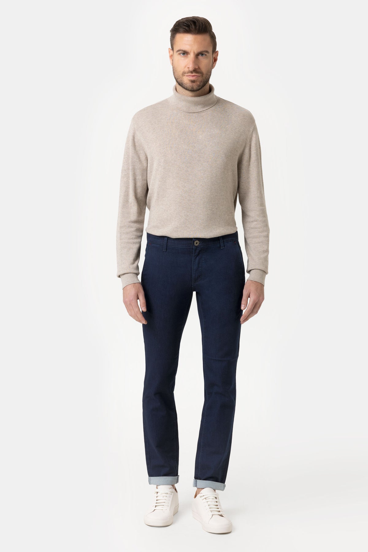 Kevin Sp02 Jeans cinos di felpa in denim stretch