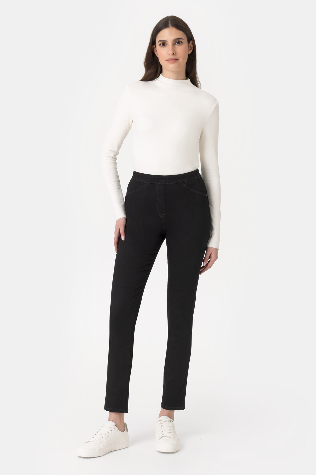 Livia Jbs02 Jeans in denim nero super stretch