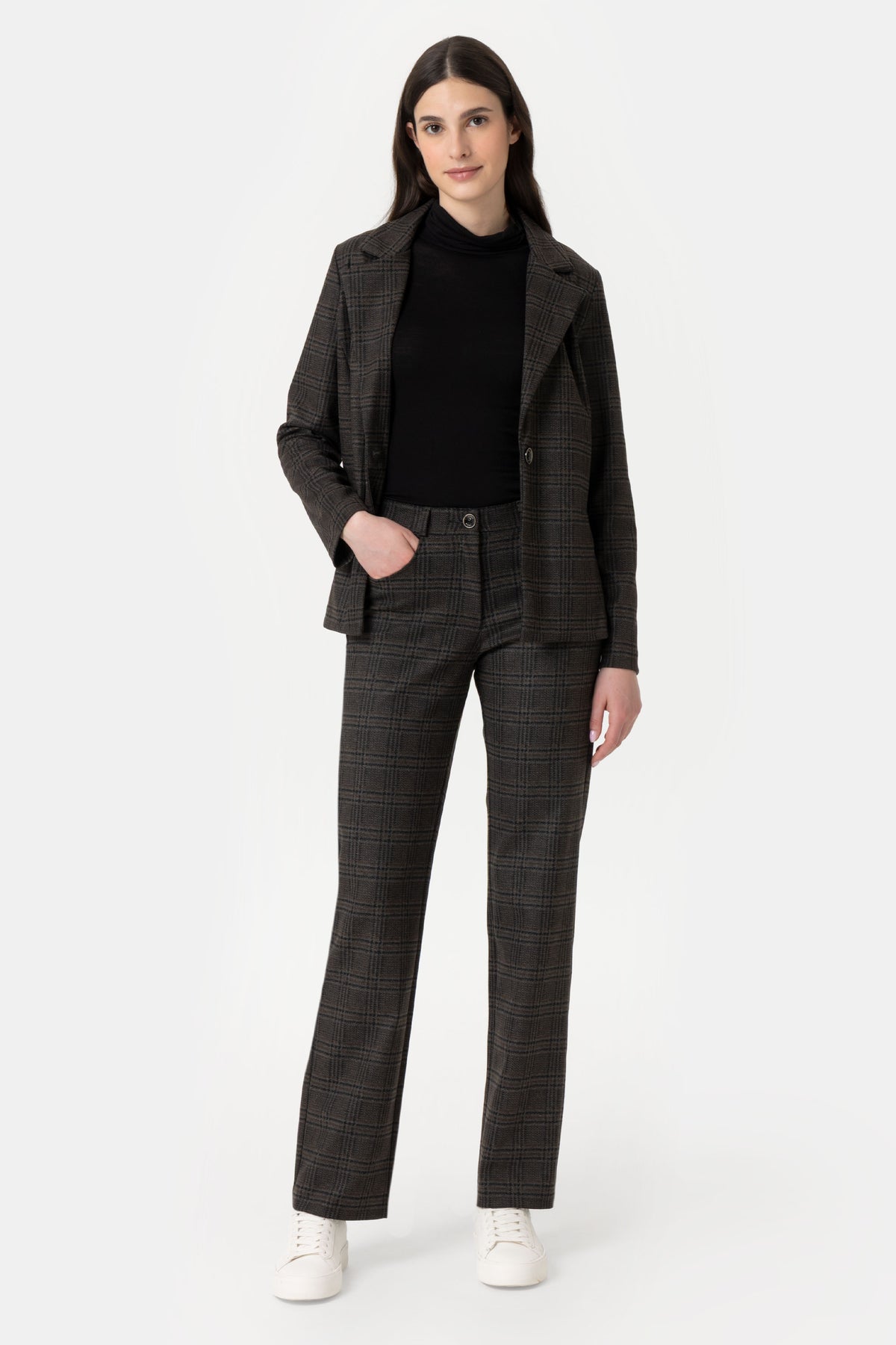 Marton PMS64 Pantalone in maglia microfantasia