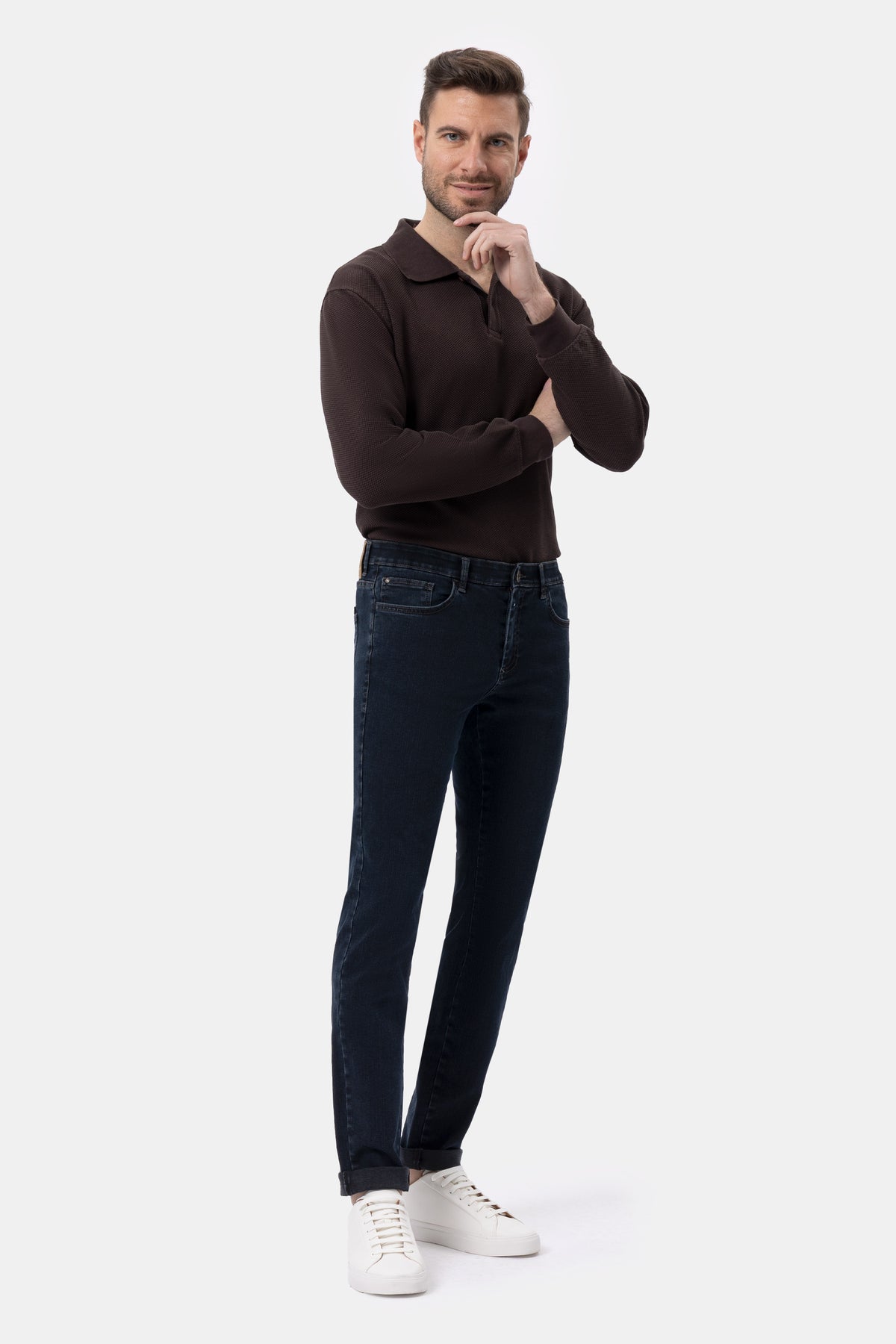 Mauri nwf313 Jeans in denim di cotone stretch