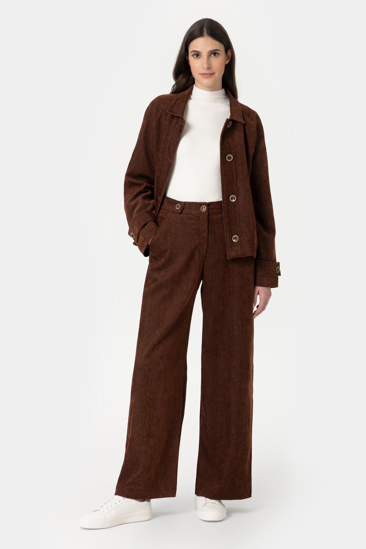 Nory Dec Pantalone in ciniglia di denim