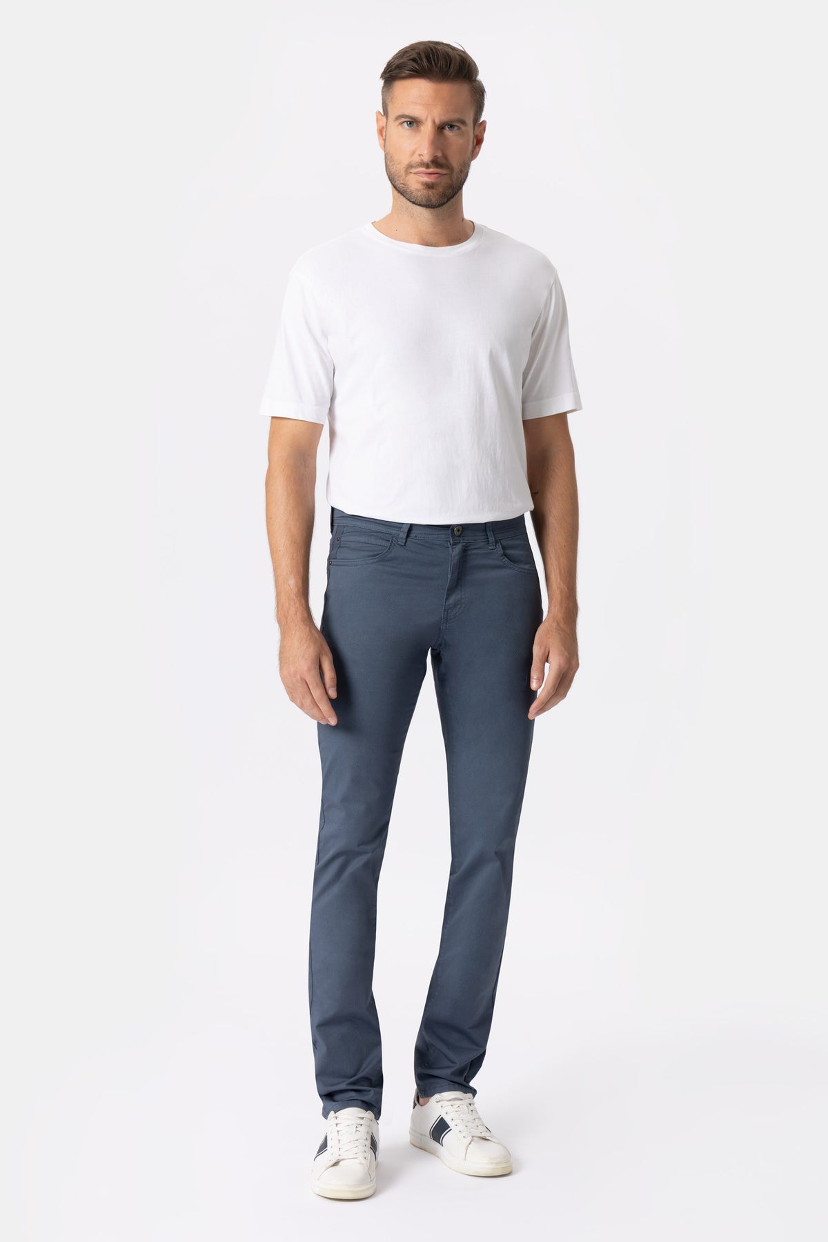 Roial Micro fantasia Jeans di cotone