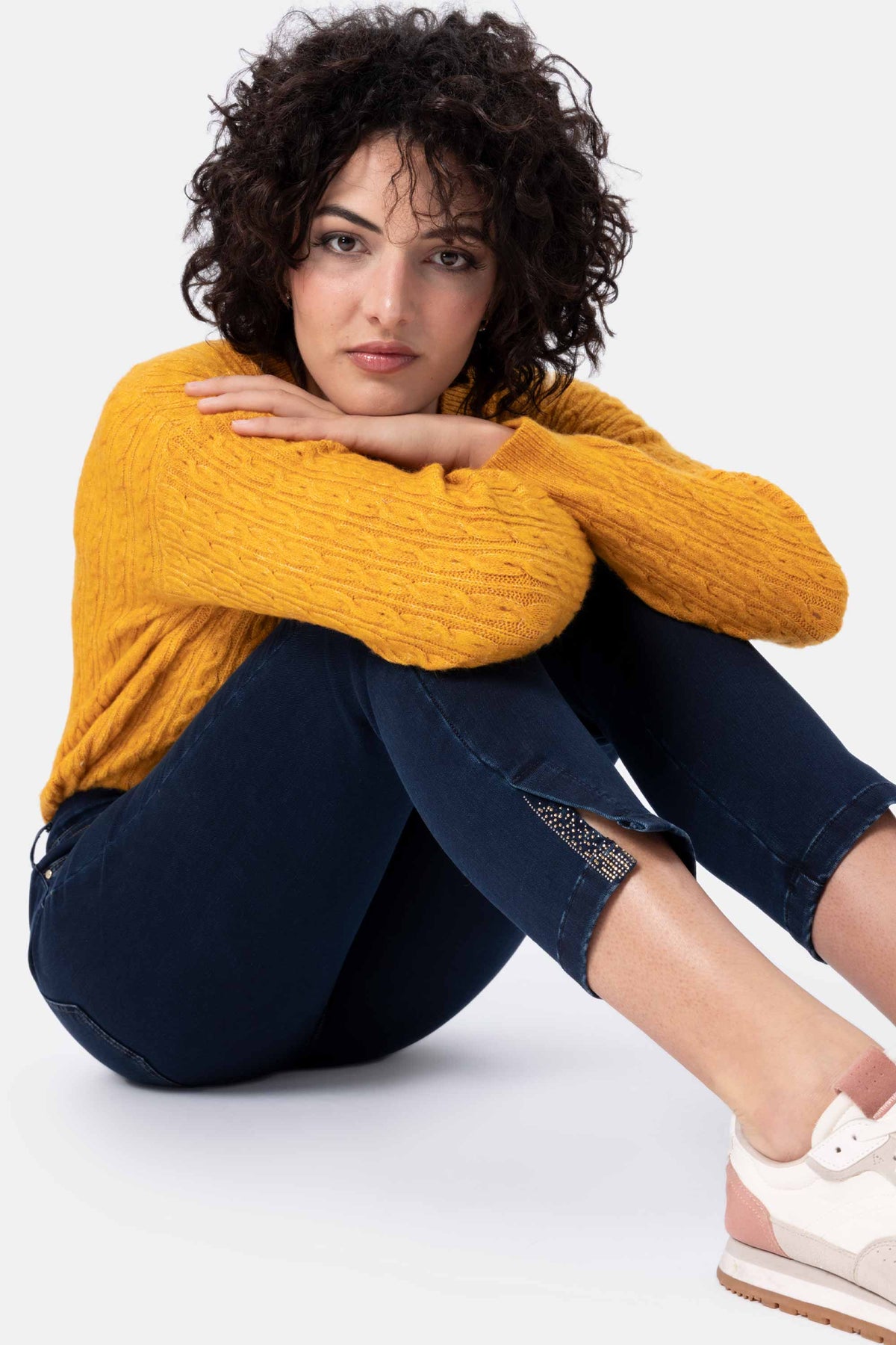 Urielle Ks04/s Jeans con strass