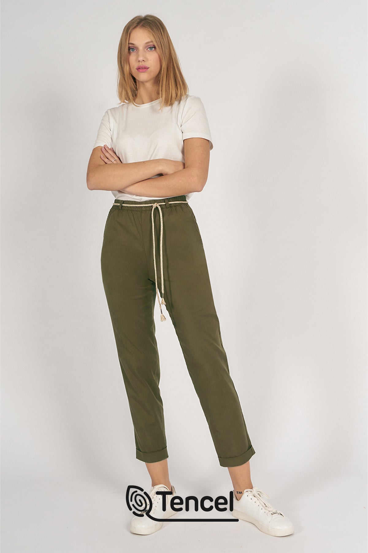Canaria Ttc Pantalone jogger in lyocell stretch TENCEL™Lyocell