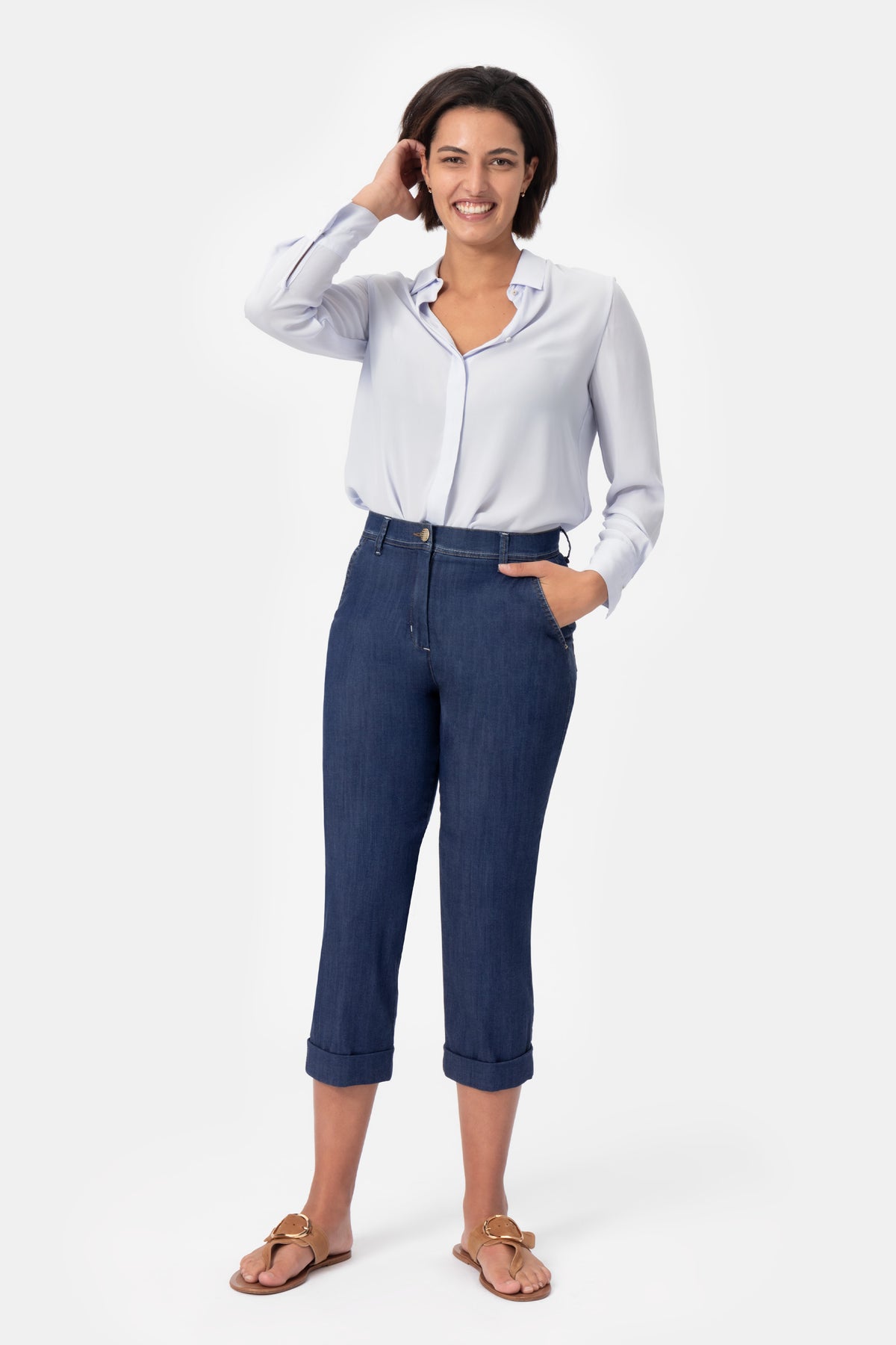 Hodi Mrs02 Pantalone in Denim Ultra Light