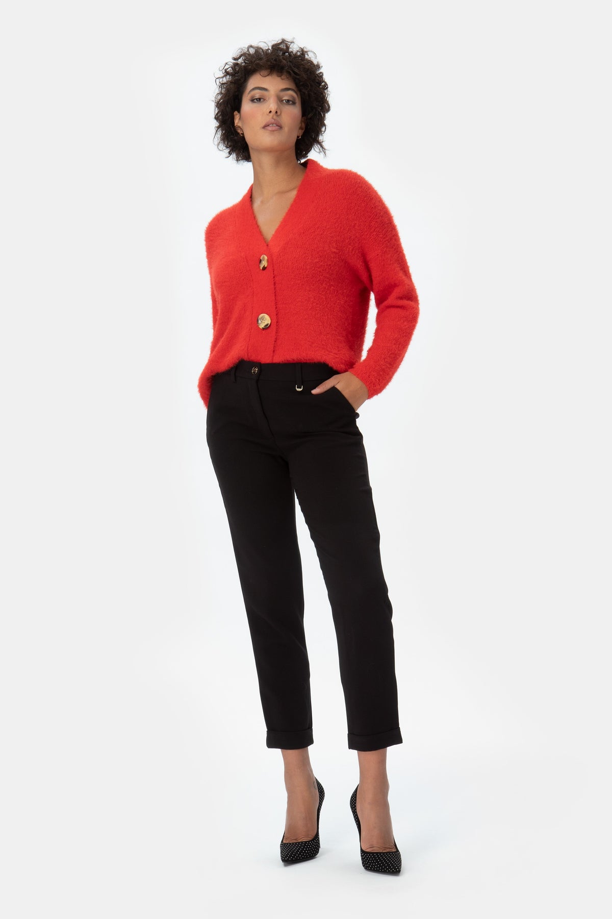 Alena Pantalone con cintura arricciata
