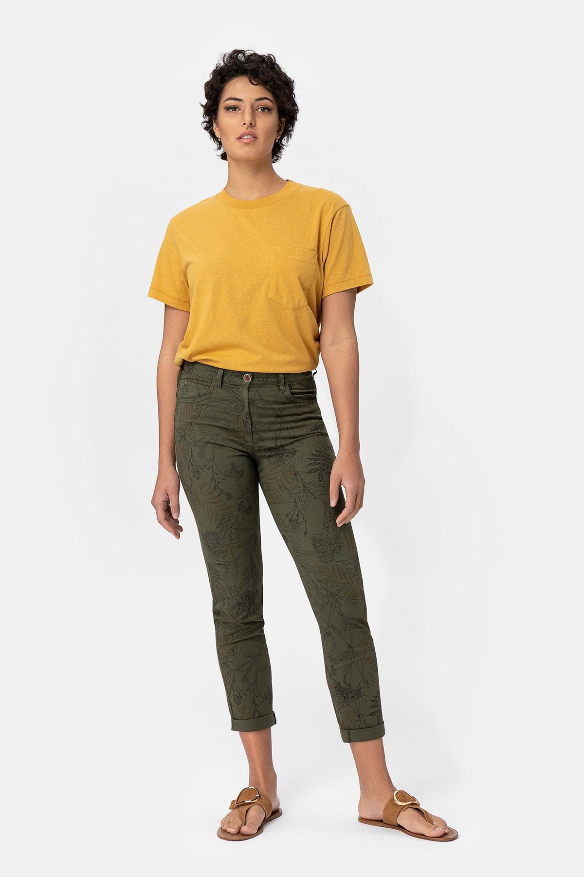 Varo St129 Pantalone leggero fantasia floreale