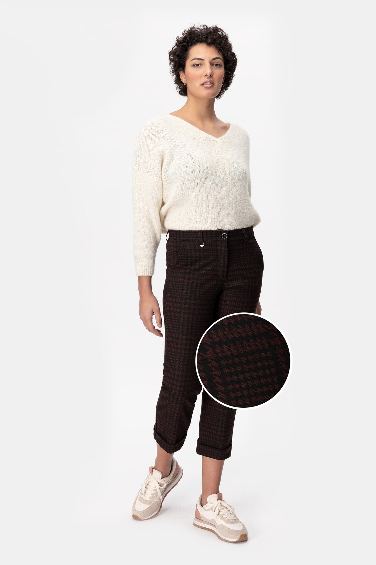 Greet Pms43 Pantalone stampa pied poule